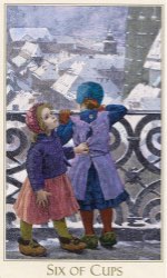 Tarotkaart 'Zes van Kelken'