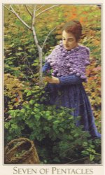 Tarotkaart 'Zeven van Pentagrammen'