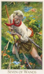 Tarotkaart 'Zeven van Staven'