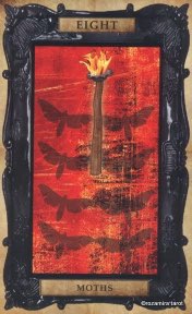 Tarotkaart 'Acht van Staven'