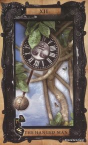 Tarotkaart 'De Gehangene'