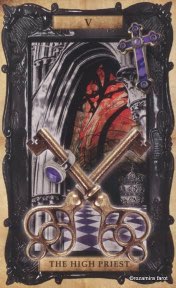 Tarotkaart 'De Hierofant'