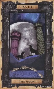 Tarotkaart 'De Maan'
