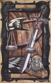 Tarotkaart 'Gerechtigheid'