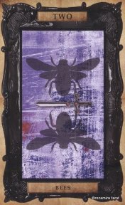 Tarotkaart 'Twee van Zwaarden'