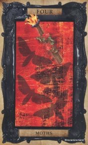 Tarotkaart 'Vier van Staven'