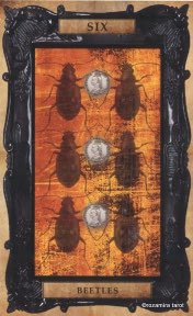 Tarotkaart 'Zes van Pentagrammen'