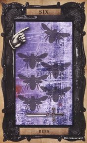 Tarotkaart 'Zes van Zwaarden'