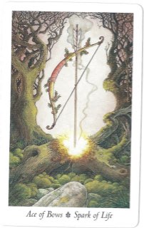 Tarotkaart 'Aas van Staven'