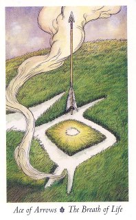 Tarotkaart 'Aas van Zwaarden'