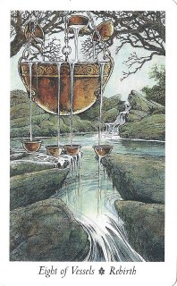 Tarotkaart 'Acht van Kelken'