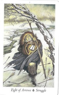 Tarotkaart 'Acht van Zwaarden'