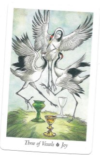 Tarotkaart 'Drie van Kelken'