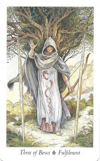 Tarotkaart 'Drie van Staven'
