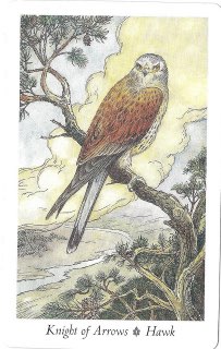 Tarotkaart 'Ridder van Zwaarden'