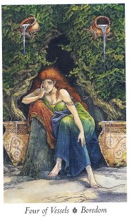 Tarotkaart 'Vier van Kelken'