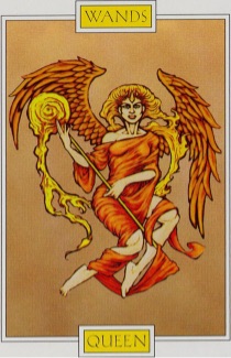 Tarotkaart 'Koningin van Staven'