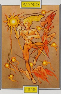 Tarotkaart 'Negen van Staven'