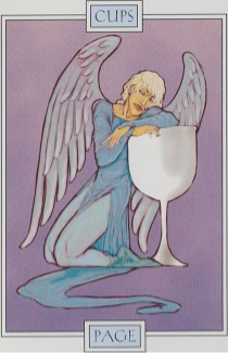 Tarotkaart 'Schildknaap van Kelken'