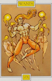 Tarotkaart 'Zes van Staven'