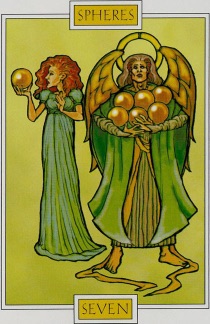 Tarotkaart 'Zeven van Pentagrammen'
