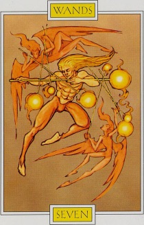 Tarotkaart 'Zeven van Staven'