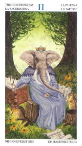 Tarotkaart 'De Hogepriesteres'