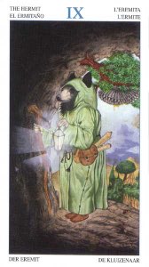 Tarotkaart 'De Kluizenaar'