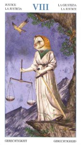 Tarotkaart 'Gerechtigheid'
