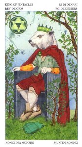 Tarotkaart 'Koning van Pentagrammen'
