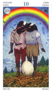 Tarotkaart 'Tien van Kelken'