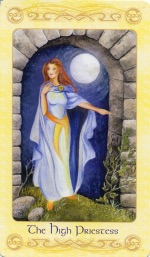 Tarotkaart 'De Hogepriesteres'