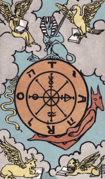 Tarotkaart 'Het Rad van Fortuin'