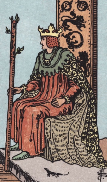 Tarotkaart 'Koning van Staven'