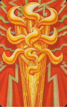 Tarotkaart 'Aas van Staven'