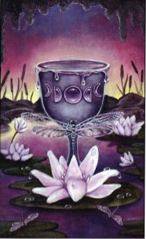 Tarotkaart 'Aas van Kelken'