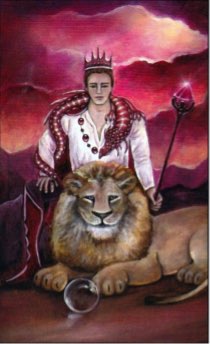 Tarotkaart 'Koning van Staven'