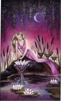 Tarotkaart 'Vier van Kelken'