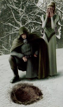 Tarotkaart 'Vijf van Pentagrammen'