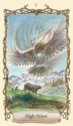 Tarotkaart 'De Hierofant'