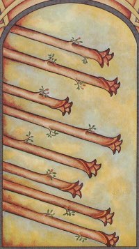 Tarotkaart 'Acht van Staven'