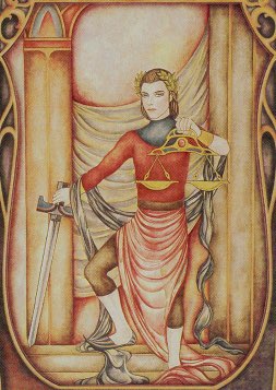 Tarotkaart 'Gerechtigheid'