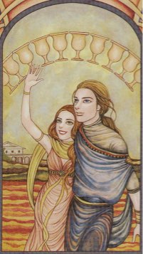 Tarotkaart 'Tien van Kelken'