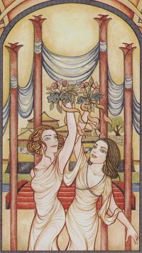 Tarotkaart 'Vier van Staven'