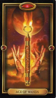 Tarotkaart 'Aas van Staven'