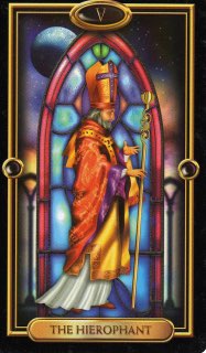 Tarotkaart 'De Hierofant'