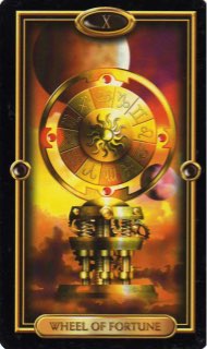 Tarotkaart 'Het Rad van Fortuin'