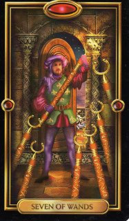 Tarotkaart 'Zeven van Staven'
