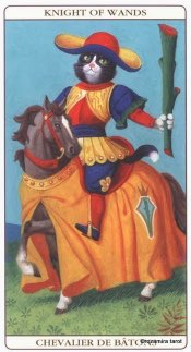 Tarotkaart 'Ridder van Staven'