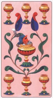 Tarotkaart 'Zeven van Kelken'
